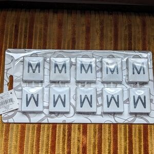 Adams & Co. Letter M Wooden Tiles NWT!